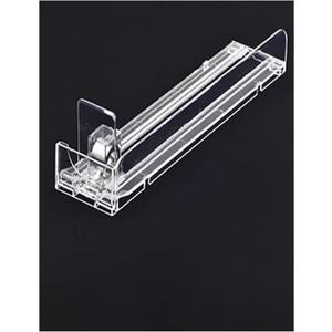 10 Pcs Acrylic Clear Pusher Display Rack Shelf Automatic Cigarette Pusher Showcase,Supermarkets Convenience Stores Cigarette Display Rack(28cm/11in)