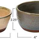 Stoneware Bowls with Reactive Glaze Finish, Set of 4