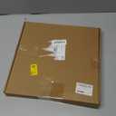 Yaetm 12x12 Square Picture Frame Matted to 5x7, Double Floating Ivory Mat, Brown Wood Grain Photo Frame with Polished Tempered Glass for Wall Gallery, Home and Office, Wall Mounting, Single