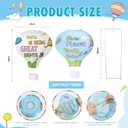 8 PCS Oh The Places You' ll Go Hot Air Balloon Paper Lanterns 12 Inch Graduation Hot Air Balloon Hanging Lanterns for Kindergarten Preschool Graduation Baby Shower Party Decor
