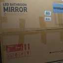 TETOTE 30 x 30 Inch LED Bathroom Mirror with Frontlit and Backlit, Brighter Light up Bathroom Vanity Mirror with Lights, 3-Color Dimmable Illuminated Anti Fog Mirror Wall Mounted, Waterproof