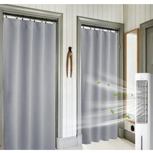 RYB HOME Blackout Curtains for Bedroom 80x50inches Long 2 Panels Set, Privacy Thermal Insultaed Sunlignt Heat Blocking Drapes for Nursery Rental Room, Silver Grey