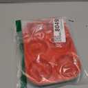 ABOOFAN Easter Cake Pan 6 Cupcake Molds Red Silicone Baking Trays for Easter Shaped Cakes Non-stick Reusable (26.50X17.00X3.50CM)