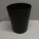 UUJOLY Small Trash Can Wastebasket Garbage Can Container Bins for Bathrooms, Laundry Room, Kitchens, Offices, Kids Rooms, Dorms (Black) (1 Pack)