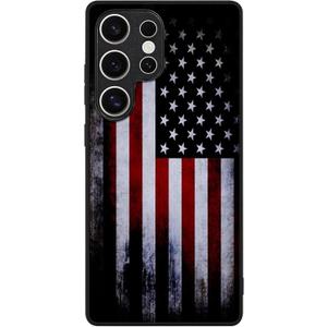 Compatible with Samsung Galaxy S25 Ultra Case American Flag Pattern Military-Grade Drop Protection Non-Slip Sides Anti-Scratch Back Shockproof Lightweight Slim Case for Samsung Galaxy S25 Ultra