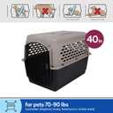 Petmate Vari Dog Kennel - Portable Dog Carriers & Crates for Large Dogs, Airline-Friendly, Durable Plastic, Pet Carrier For Home and Travel, 40 Inches, Taupe and Black