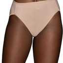 Vanity Fair womens Illumination Hi Cut Panties (Regular & Plus Size) Briefs, Plus Size - Rose Beige, 11 US