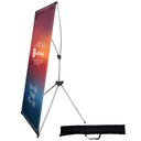 USCNC X Banner Stand Adjustable Fit Banner 23 x 63 to 32 x 78 Inch(STAND ONLY), Portable Travel Bag,Suitable for advertising, stores, exhibitions, restaurants, events, birthday parties, and other occasions (4 Pack)