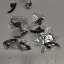 10 Pcs Halloween Costume Fake Finger Claws - Gothic Punk Cosplay Nail Rings - Sparkling Crystals Paved Party Accessories for Girls Women Men - Witch Vampire Paw Fingertip Claw Nails, 3 Sizes - Black