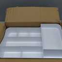 HBlife Makeup Organizer & Skincare Storage - Large Cosmetic Organizer with 3 Drawers, 8 Compartments Vanity Storage Box for Bathroom Counter, White