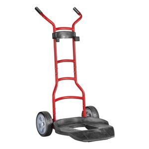 Rubbermaid Commercial Products Brute Construction and Landscape Dolly, 250-Pound Capacity, Red, Heavy Duty Dolly with Wheels
