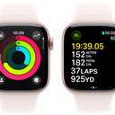 Apple Watch Series 10 [GPS, 42mm] - Rose Gold Aluminum Case with Light Blush Sport Band, M/L (Renewed)