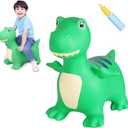 INPANY Bouncy Horse, Dinosaur Hopper Toys for 2 Year Old Boy, Toddlers Bouncing Animal, Inflatable Hopping Buddies for Kids, Ride on Rubber Bouncer, Indoor Outdoor Birthday Gifts Toy for 3 4 Yr Girl