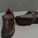 KEEN Women's Targhee 3 Low Height Waterproof Hiking Shoes, Weiss/ Boysenberry, 9.5