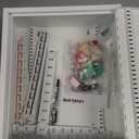 Uniclife 60 Position White Key Cabinet Steel Security Storage Box with Combination & Key Lock, Resettable, Digital, Adjustable Racks, Colorful Labels & Hooks