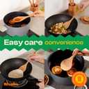 Riveira Cherry Wooden Cooking Utensils Set of 9 Premium Quality, Non-Toxic, Heat-Resistant Wooden Spoons and Spatulas for All Cookware