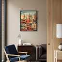 10 x Antwerp Belgium Art Print Poster, Europe City Skyline Artwork Painting Wall Art Vintage Painting for Bedroom Bathroom Living Room Decor 53 (Antwerp Belgium, 8 x 10 inches, Unframed)