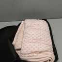 Huloo Sleep Kids Weighted Blanket Twin 7lbs (41"60",Pink) Breathable Soft Minky Weighted Throw Blanket for All Season,Heavy Blanket with Premium Glass Beads