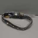 Purse Straps Replacement Crossbody Guitar Straps Luggage Straps for Women's Shoulder Handbags Rivets Black(Bee) (L: 90cm/35.43"; W: 4cm/1.57")