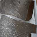 Farmhouse Coffee Table for Living Room - Dark Wood Rustic Rectangle Coffee Table Walnut, Solid Wooden Brown Center Table