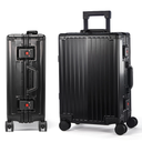 UrbanExplorer All Aluminum Carry On Luggage 22x14x9 Airline Approved Heavy Duty Hard Shell Suitcases Zipperless Suitcase with TSA Lock, Black, 20 Inch