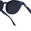 Polarized Womens Round Sunglasses Retro Trendy Sun Glasses UV protection Shades Square Vintage