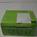 MEWAY 16oz/2 pack Coffee Mugs, Thickened Clear Glass Double Wall Cup with handle for Coffee, Tea, Latte, Cappuccino (16 oz)