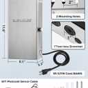 SURAIELEC 200W Low Voltage Landscape Transformer (12V/15V AC), Outdoor Transformers for Landscape Lighting, Detachable Photocell Sensor & Digital Timer, Stainless Steel, 5FT Power Cord, ETL Listed