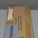 Raycare Flameless Candle  8 Flickering Acrylic Battery Operated LED Pillar Candles with Embedded Star String for Christmas, Home Decor, and as a Gift (Ivory)