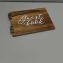 Wooden Rustic Guest Book with 110 Pages Lined 11" x 8.7"