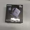 HERRBOL 30W Retractable Charger, 3 in 1 Wall Chargers Block Fast Charging with Apple Watch Charger, Type C&Lightening Cables, Portable iPhone Chargers for iPhone 17 Pro Max,iWatch,AirPods,Samsung,iPad