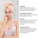 Laojbaba Microfiber Hair Towel Quick Dry Hair Towel Hair Drying Towels Suitable for All Kinds of Hair Ultra Absorbent Long and Thick Hair 19X39inch Dark Brown (1pcs)