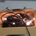 Monster 24 Foot Premium Outdoor Smart RGB+IC+WW String Lights, 12 Bulb Color Flow Dimmable LEDs, Sound Reactive, Water & Weather Resistant, Compatible with Alexa, Siri, Google Home, App