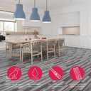 LUCiDA SURFACES Luxury Vinyl Flooring Tiles-Peel and Stick Floor Tile for DIY Installation-36 Wood-Look Planks-Quilt-BaseCore-54 Sq. Feet