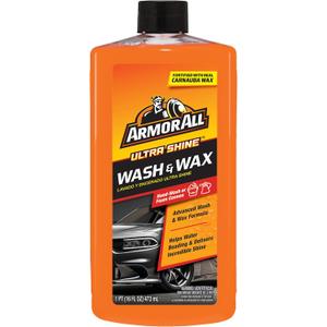 Armor All Ultra Shine Car Wash and Wax, Car Wax and Cleaner for Cars, Trucks and Motorcycles, 16 Fl Oz