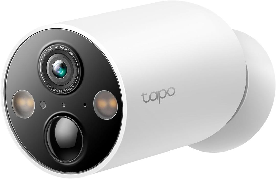 Tapo MagCam, 2025 Wirecutter Best Outdoor Security Camera & PCMag Editors Choice, 2K, Battery, Magnetic Mount Wireless Camera, 150 FOV, SD/Cloud Storage, Person/Vehicle Detection (White)