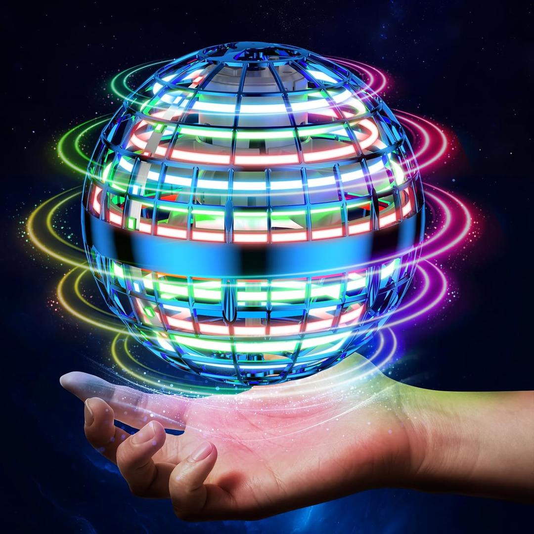DUSFAN 2025 AI Flying Orb Ball Toy, Cosmic Globe Boomerang Hover Ball Galactic Fidget Spinner, Cool Stuff Toys for 6 7 8 9 10 11 12+ Year Old Boys Girls Teens Indoor Outdoor Toys