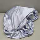 DECOLURE Satin Fitted Sheet King Size (1 PC)  Luxuriously Smooth & Softer Than Silk Bed Sheets w/ 15 Inch Deep Pocket Hypoallergenic Wrinkle Free, Secure Snug Fit, Elastic Corner Straps (Baby Blue)