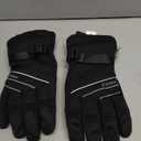 MOREOK Waterproof & Windproof -30F Winter Gloves for Men/Women, 3M Thinsulate Thermal Gloves Touch Screen Warm Gloves for Skiing,Cycling,Motorcycle,Running (Large, Black)