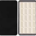 Portable Watercolor Paint Palette with Tins, Lightweight Empty Full Pans with Magnetic Squares, Metal Paint Tray Palettes for Travel, Acrylics Painting and Art, 20Full Pans,Black