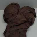 Breling 3 Pcs L Shaped Couch Covers for Sectional Corner Sofa Stretch 5 Seat Washable Corner Sofa Slipcover Sectional Couch Protector for Living Room(Brown,Milk Silk)