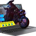 Laptop, 14 Inch HD Laptop Computer, 8GB RAM 128GB SSD, Quad Core N5095 Processor Laptops, Long Lasting Battery, Dual-Band WiFi 5, BT, USB 3.0, Webcam