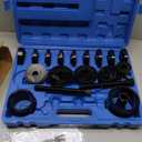 Orion Motor Tech Wheel Bearing Press Kit for Front Wheel Drive Bearing Removal & Installation, 24pc Wheel Bearing Puller Tool Set with Sliding Screws Universal Bushings Sleeves (blue)