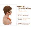 150% Density Short Pixie Cut Wig Human Hair Pre Plucked 15A Brazilian Virgin Hair Wig Short Wigs Salt And Pepper Glueless Bob Wig Human Hair Pre Plucked Pre Cut with Baby Hair No Knots And No Hair