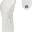 4pcs or 1pc Golf Club Head Covers for Woods, Driver, Fairway, Hybrid  Premium PU Leather with Interchangeable Tags & Magnetic Blade and Mallet Putter Covers