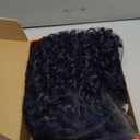MITIMES Dark Blue Wear And Go Glueless Wig Pre-Plucked Synthetic HD Lace Frontal Wig 13x6 Afro Wig Kinky Curly With Layer