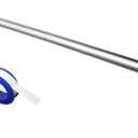 Voolan Shower Arm with Flange and Teflon Tape, Extension Shower Head Arm for Bathroom Fixed Shower Head, Solid Stainless Steel, Wall Mounted (24 Inch, Chrome)