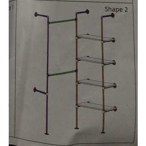 Large Wall 4 Tier Shell Storage
