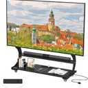 Rolling Easel TV Stand for 50-100 Inch TVs for Living Room, Office