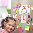 24pcs Travel Magnetic Toys for Kids Toddlers: Portable & Durable for Airplane Road Trip Car Travel Games, Magnetic-People-Magnet-Men, Creativity & Educational, Fidget Toys for Classroom Office